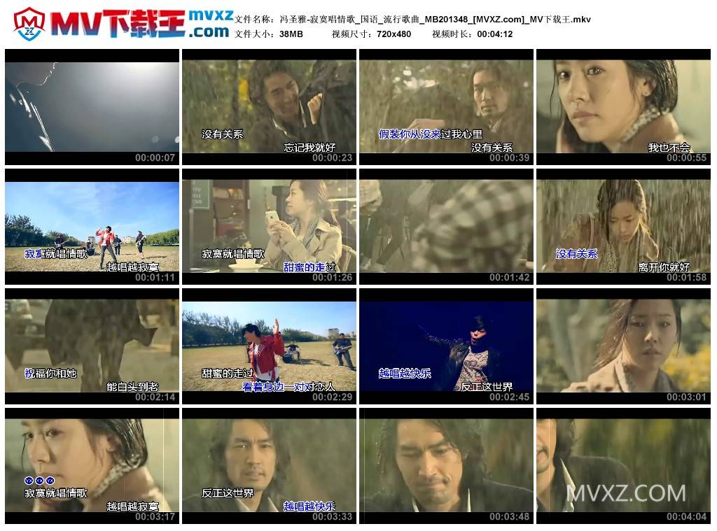 冯圣雅-寂寞唱情歌_国语_流行歌曲_MB201348